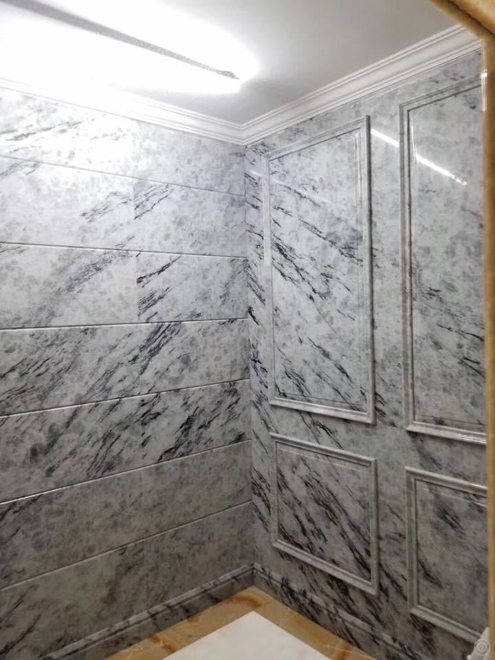Marble wall panels · bookmatched — Private residence