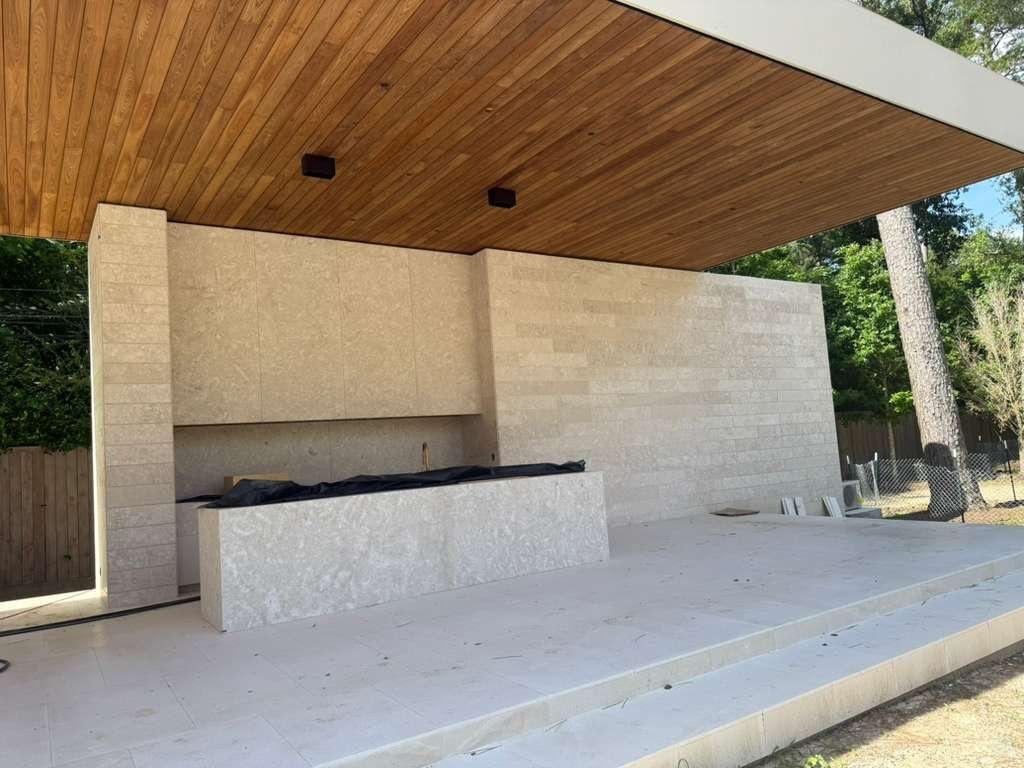 Outdoor kitchen pavilion