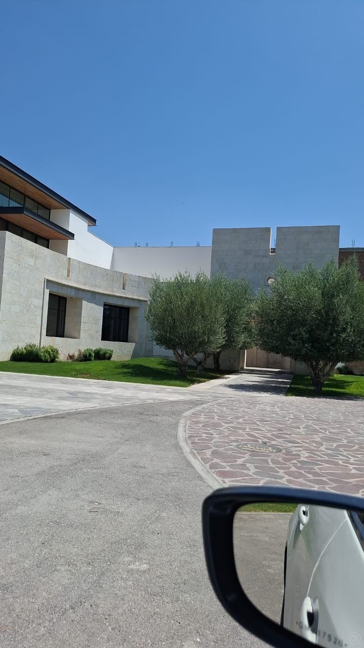 Driveway & courtyard · stone pavers — Private residence