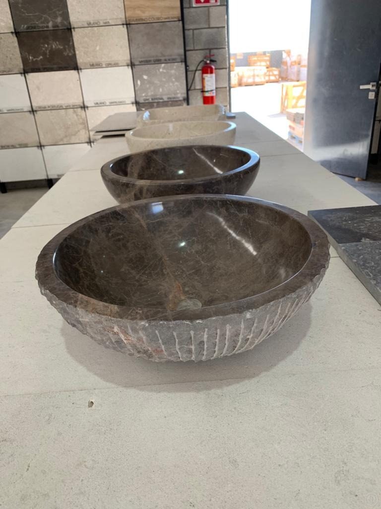 Solid stone sinks