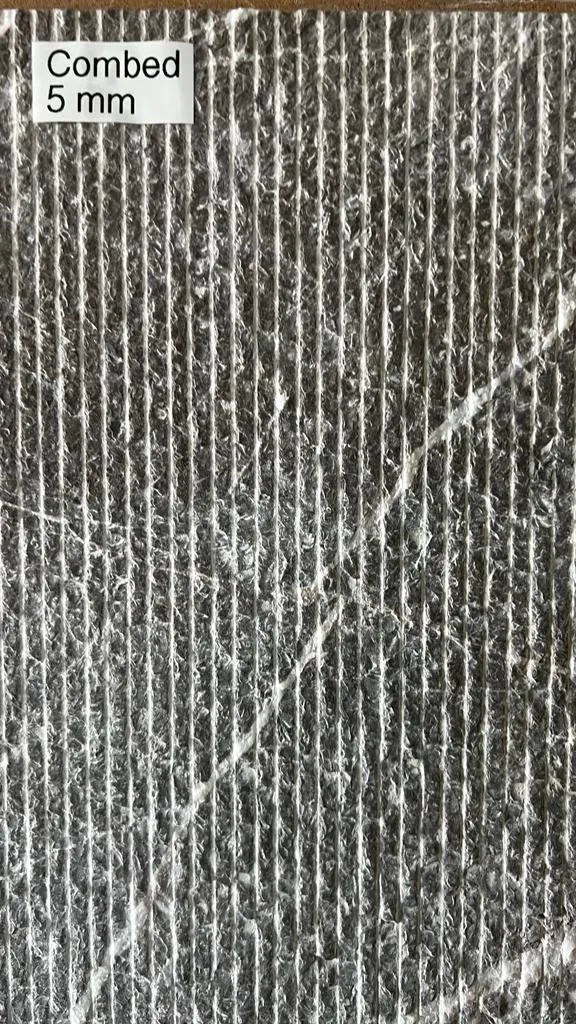 Combed on grey marble
