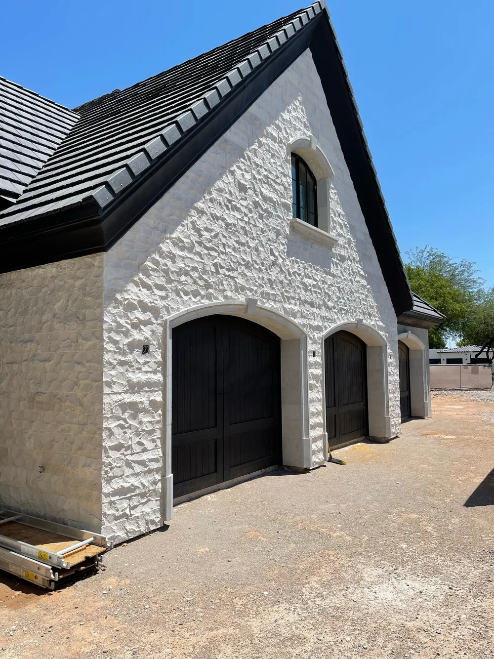 Facade — Split-face limestone