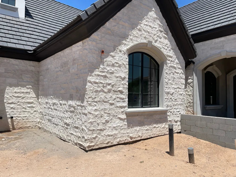Split-face limestone