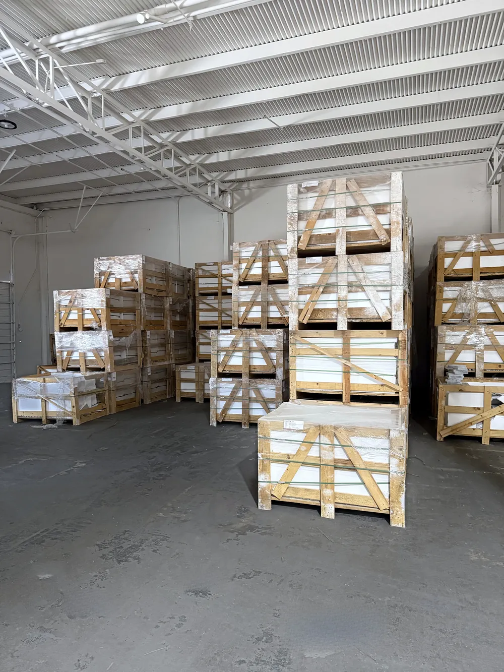 Stone in stock, Fort Worth warehouse